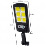 Svjetiljka solarna 120 LED zidna sa senzorom i daljinskim Izoxis 19443